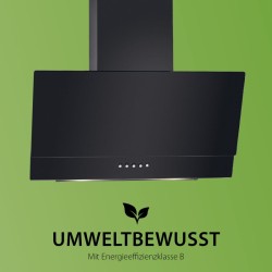 Bomann DU7607-G-Black LED inclined hood