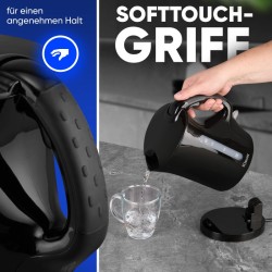 Bouilloire 1,7L 2200W Noir Bomann WK6079CB-Noir