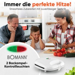 Sandwich maker Croque-monsieur White Bomann ST6073CB-White