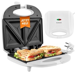 Appareil à Sandwich Croque-monsieur Blanc Bomann ST6073CB-Blanc