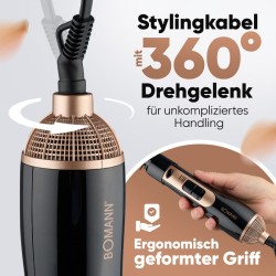 3in1 Multifunctional Straightener 800W Black HAS6077CB-Noir