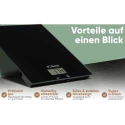 Glass kitchen scale Bomann KW6085CB-Black