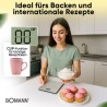 Bomann KW6086CB-Inox stainless steel kitchen scale