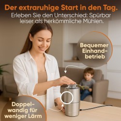 Electric coffee grinder Stainless steel Bomann KSW6089CB-Inox