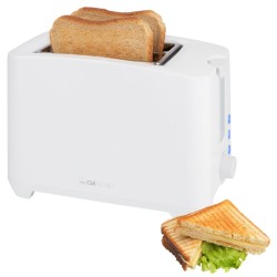 Toaster 2 slots White Clatronic TA3801-White