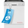 Dishwasher 60cm Class D White Bomann GSPE7423TI