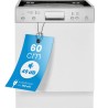 Dishwasher 60cm Class D White Bomann GSPE7423TI
