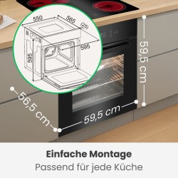 Built-in oven 67L Black Bomann EBO7912-Black