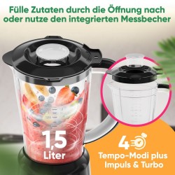 Blender Mixeur 500W Noir Bomann UM6091CB-Noir