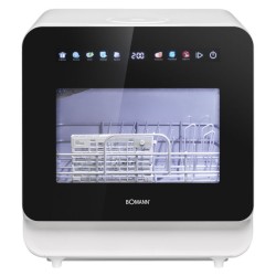 Mini Lave vaisselle avec écran tactile Blanc Classe C Bomann TSG5702-Blanc