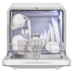 Mini Lave vaisselle avec écran tactile Blanc Classe C Bomann TSG5702-Blanc