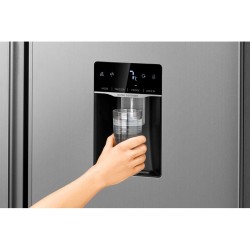 Réfrigérateur américain avec congélateur 439L Classe D Bomann SBS7367-Inox