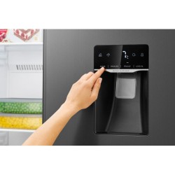 Réfrigérateur américain avec congélateur 439L Classe D Bomann SBS7367-Noir