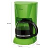 Cafetière 12-14 tasses 1,5L Bomann KA183CB-Vert