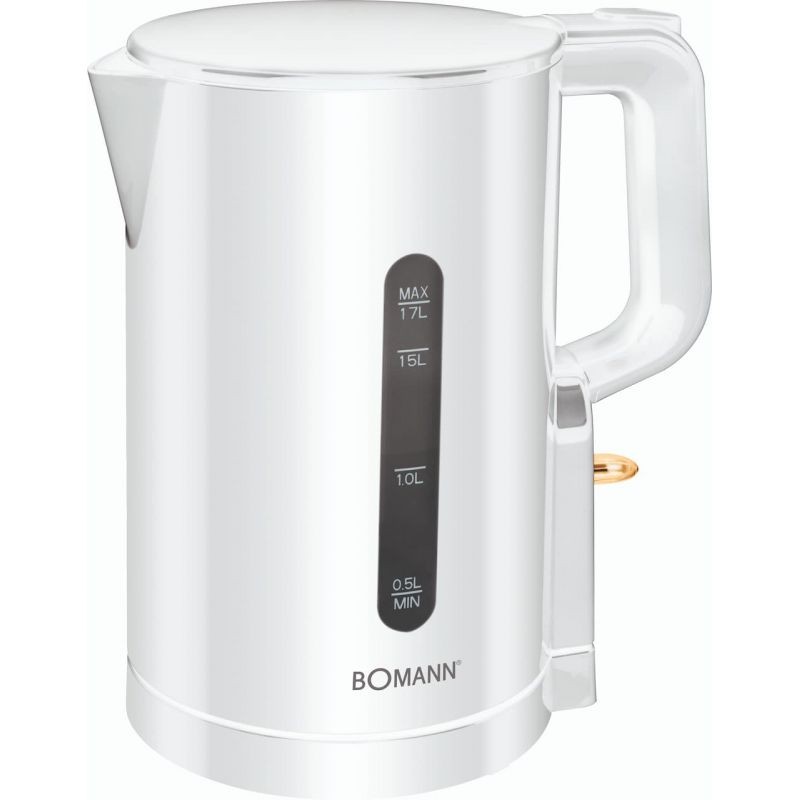 Bouilloire 1,7L 2200W Blanc Bomann WK6090CB-Blanc