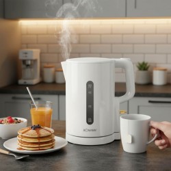 Bouilloire 1,7L 2200W Blanc Bomann WK6090CB-Blanc