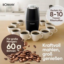 Bomann KSW6088CB-Black electric coffee grinder