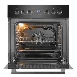 Cuisinière encastrable 4 plaques et four 57L Noir Bomann EHBC7938-Noir