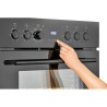 Cuisinière encastrable 4 plaques et four 57L Noir Bomann EHBC7938-Noir