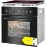 Built-in 4 hob cooker with oven 57L Black Bomann EHBC7938-Black