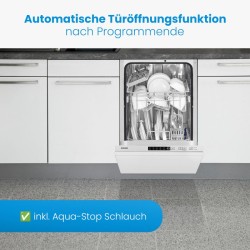 Built-in dishwasher 45cm White Bomann GSPE7420VI