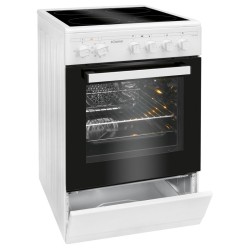Bomann EHC7939-White 4 hob electric ceramic hob cooker with oven 43L