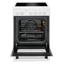 Bomann EHC7939-White 4 hob electric ceramic hob cooker with oven 43L