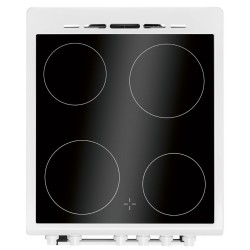 Bomann EHC7939-White 4 hob electric ceramic hob cooker with oven 43L