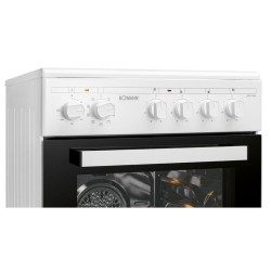 Bomann EHC7939-White 4 hob electric ceramic hob cooker with oven 43L
