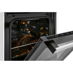 Cuisinière électrique 4 plaques vitrocéramiques et four 43L Blanc Bomann EHC7939-Blanc