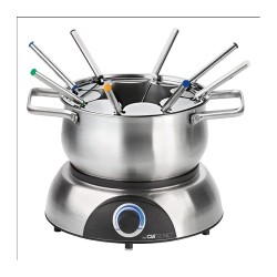 Set à fondue électrique 1400 W Inox Clatronic FD3783-Inox