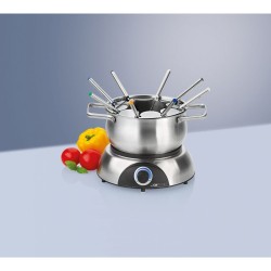 Set à fondue électrique 1400 W Inox Clatronic FD3783-Inox