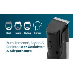 Tondeuse à barbe et cheveux sans fil Noir Clatronic HSM/R3827-Noir