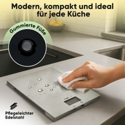 Balance de cuisine en acier inoxydable Clatronic KW3821-Inox