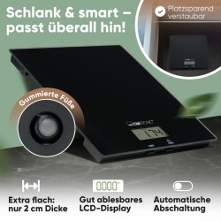 Glass kitchen scale Black Clatronic KW3820-Black