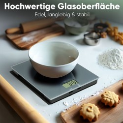 Balance de cuisine en verre Gris Clatronic KW3820-Gris