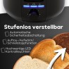 Toaster 2 slots 1400W Black Clatronic TA3802-Noir