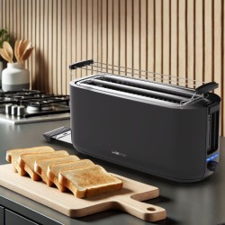 Toaster 2 slots 1400W Black Clatronic TA3802-Noir