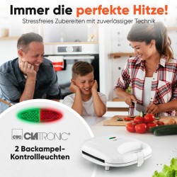 Appareil à Sandwich / Croque-monsieur Blanc Clatronic ST3813-Blanc