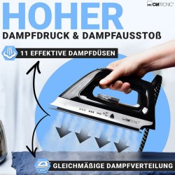 Centrale vapeur avec semelle en céramique 3,5bar Clatronic DBS3749-Noir