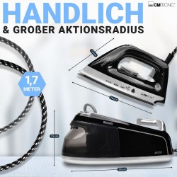 Steam generator with ceramic soleplate 3.5bar Clatronic DBS3749-Black