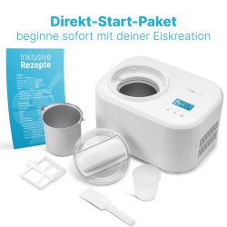 Clatronic ICM3799 White 1L Ice Maker/Sorbet Maker