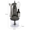 Set Mixeur Plongeant + Batteur + Fouet Inox 200 W Clatronic SMS3777