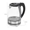 Electric glass kettle 1.5L 2200W Clatronic WKS 3744G