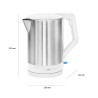 Electric kettle 1,5L 2200W Clatronic WKS 3692 White