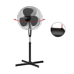 40cm pedestal fan with remote control Clatronic VL 3741S Black