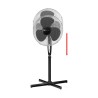 Ventilateur sur pied 40cm avec telecommande Clatronic VL 3741S Noir
