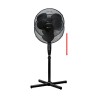 Ventilateur sur pied 40cm Clatronic VL 3603S Noir