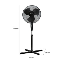 Ventilateur sur pied 40cm Clatronic VL 3603S Noir