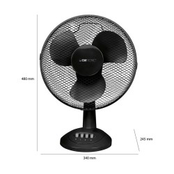 Ventilateur de table 30cm Clatronic VL 3602 Noir